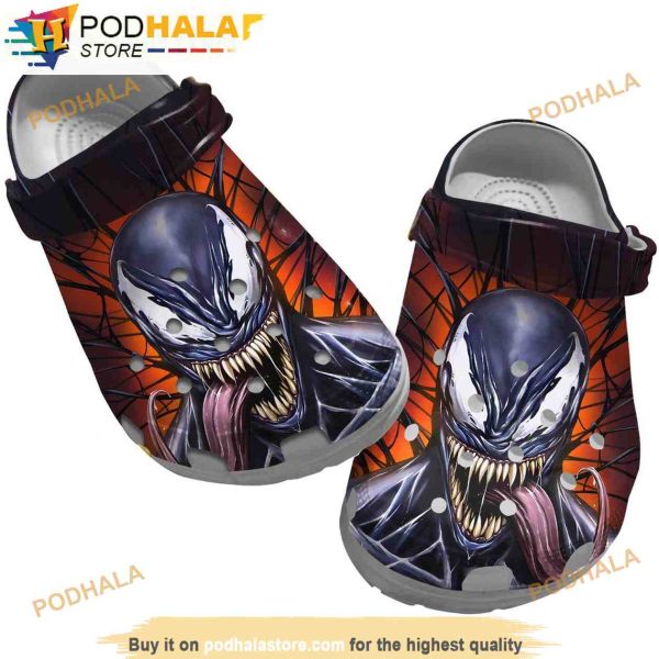 Venom Comic Marvel 3D Funny Crocs