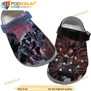 Venom Spiderman Funny 3D Funny Crocs