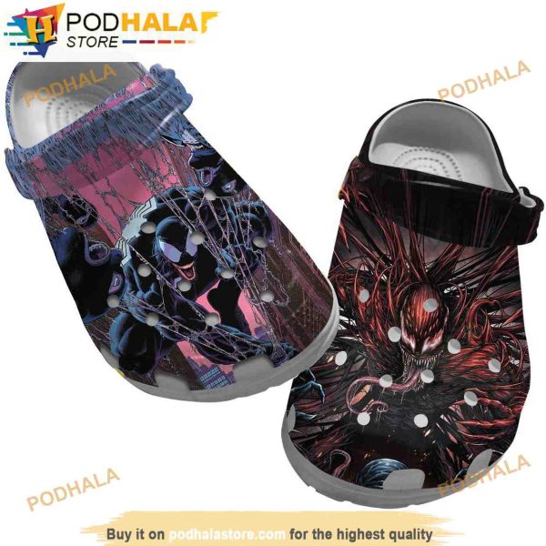 Venom Spiderman Funny 3D Funny Crocs