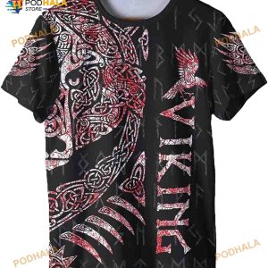 Viking Bear Beautiful 3D All Over Design Unisex Short Sleeves T-Shirt