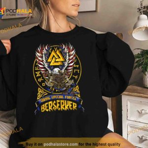 Viking Berserker Nordic Valknut Runes Special Forces Shirt