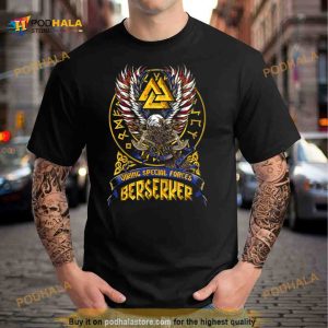 Viking Berserker Nordic Valknut Runes Special Forces Shirt 2