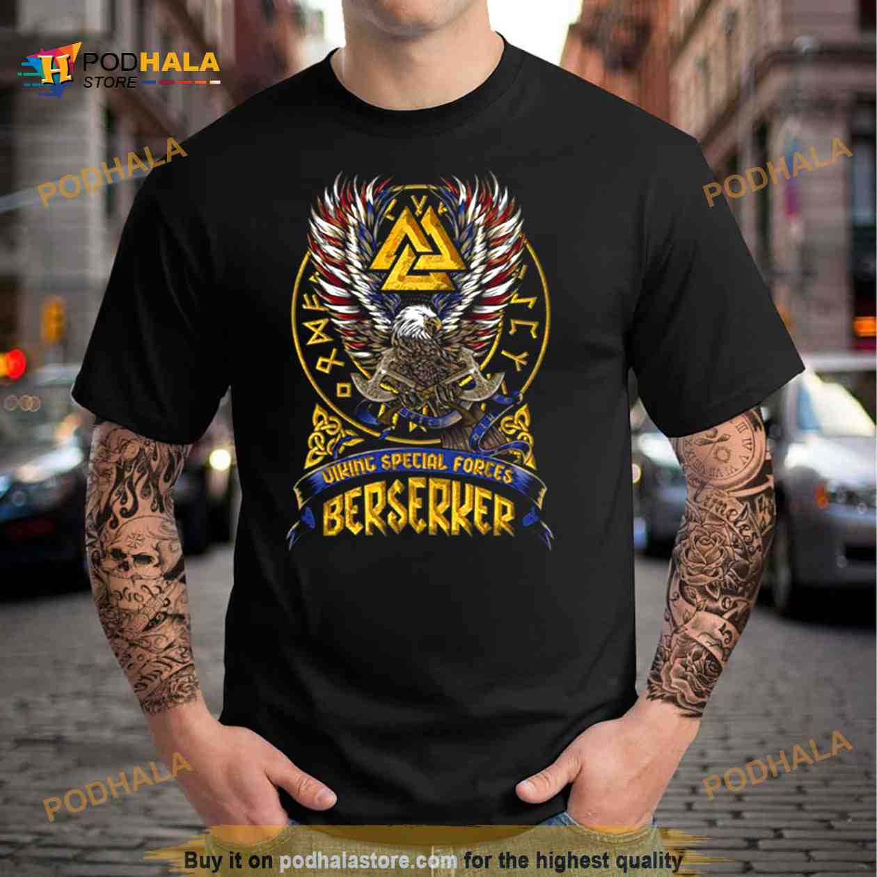 Viking Berserker Nordic Valknut Runes Special Forces Shirt Viking Berserker Nordic Valknut Runes Special Forces Shirt