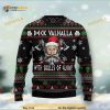 Viking Deck Valhalla With Skulls Of Glory Christmas Funny Ugly Sweater