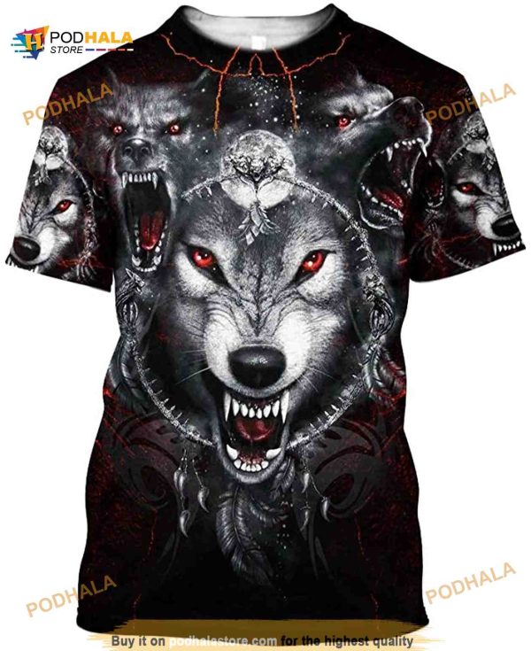 Viking Wolf 3D T-Shirt
