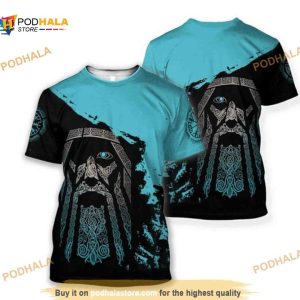 Viking symbol Valhalla Celtic Ragnar Odin 3D All Over Print Shirt