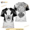 Viking symbol Valhalla Celtic Ragnar Odin 3D Print T-Shirt