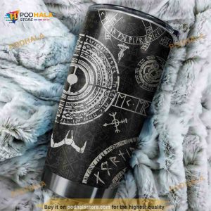 Vikings Taoo Style Stainless Steel Cup Coffee Tumbler
