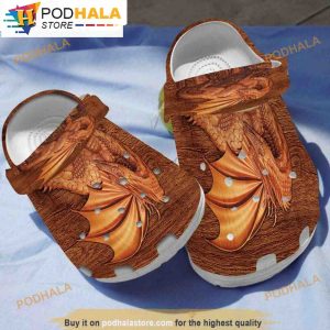Vintage Celtic Viking Dragon 3D Funny Crocs