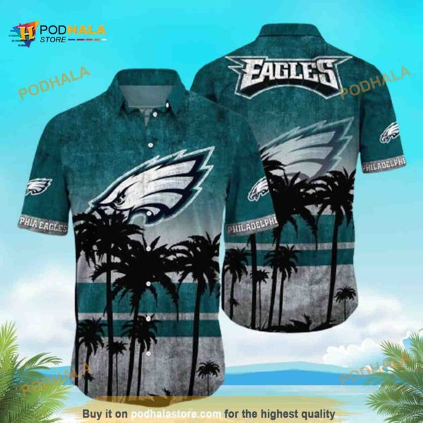 Vintage NFL Philadelphia Eagles Funny Hawaiian Shirt Summer Beach Gift