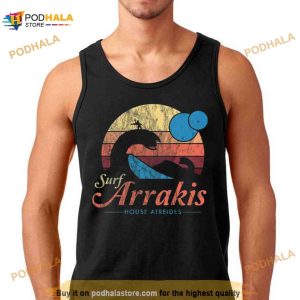 Visit Arrakis Vintage Distressed Surf Dune Sci Fi Shirt