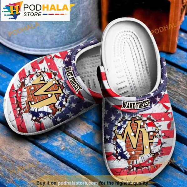 Wake Forest Football Ncaa 3D Funny Crocs