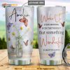 Wake Up Wonderful Butterfly Personalized Coffee Tumbler