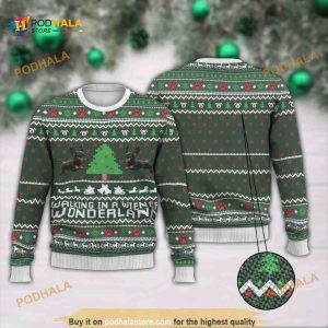 Walking In A Wiener Wonderland Ugly Christmas Sweater 3D All Over Print