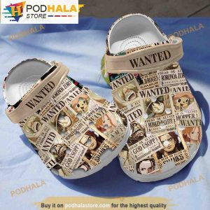 Wanted One Piece 3D Funny Crocs