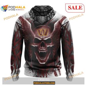 Washington Commanders Special Kits With Skull Art Shirt NFL Hoodie 3D 2