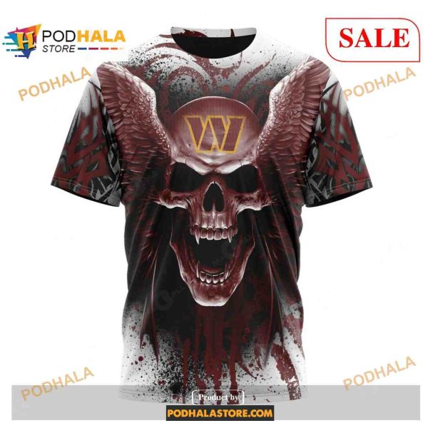 Washington Commanders Special Kits With Skull Art Shirt NFL Hoodie 3D