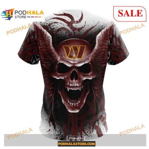 Washington Commanders Special Kits With Skull Art Shirt NFL Hoodie 3D 4
