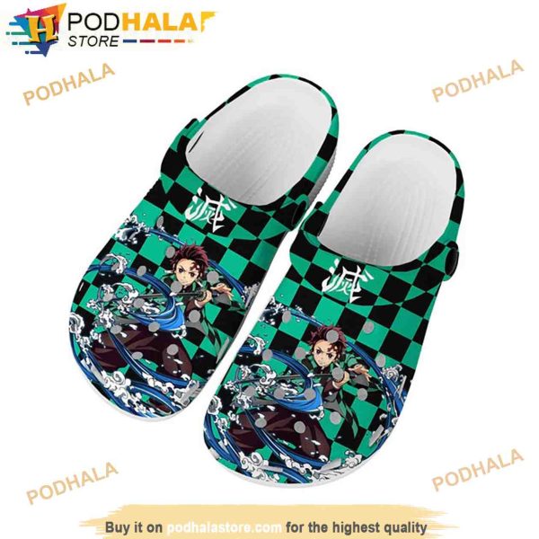 Water Breathing Demon Slayer 3D Funny Crocs Clog Shoes
