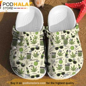 Weed Leaf 3D Funny Crocs