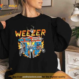 Weezer Indie Rock Roadtrip Admat Tour 2023 Shirt