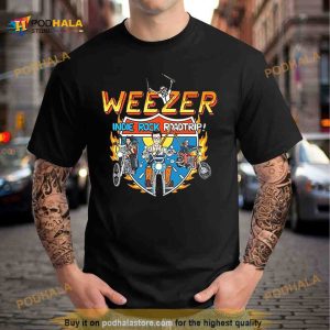 Weezer Indie Rock Roadtrip Admat Tour 2023 Shirt 2