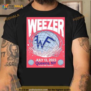 Weezer in Queens New York Forest Hills Stadium July 13 2023 T Shirt 2
