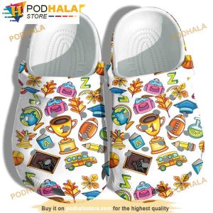 Welcome Back To School 3D Funny Crocs Clog Shoes