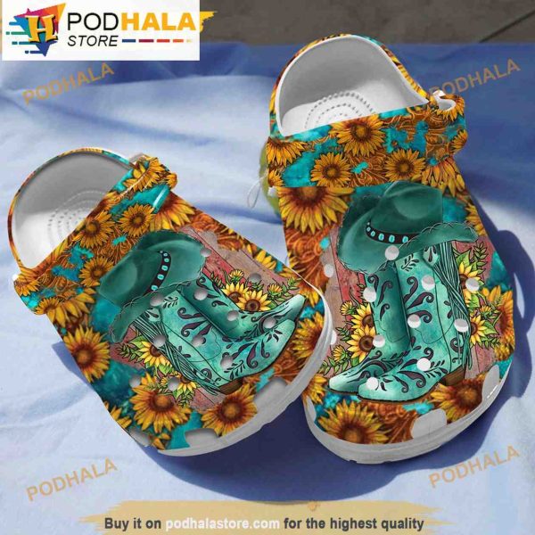 Western Bull Skull Garden 3D Funny Crocs