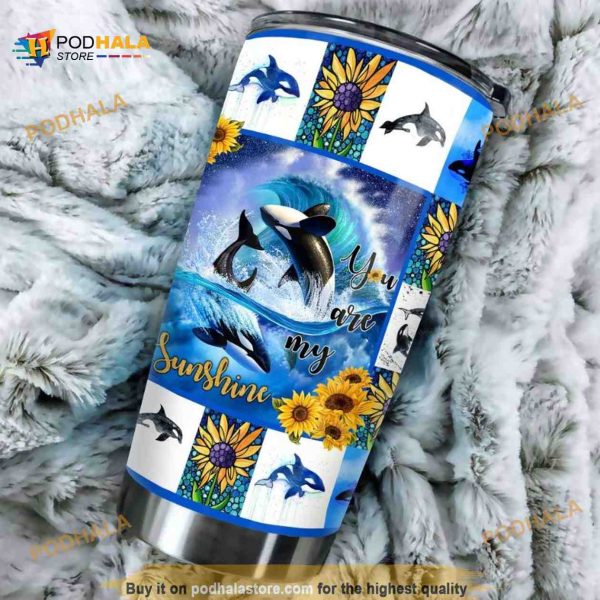 Whale You Are My Sunshine Stainless Steel Cup Coffee Tumbler