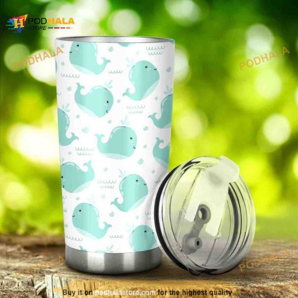 Whales Ocean Gift Travel Coffee Tumbler 3D All Over Print