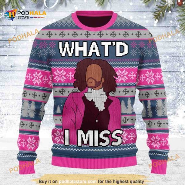 What’d I Miss HAMILTON Christmas Funny Ugly Sweater