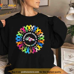 Whatever Color Cancer Sucks NFL Denver Broncos Shirt