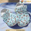 White Shark Pattern 3D Funny Crocs