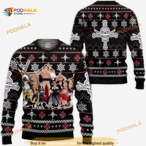 Whitebeard Pirates Anime One Piece Xmas Funny Ugly Christmas Sweater