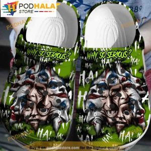 Why So Serious Joker 3D Funny Crocs Clog Shoes