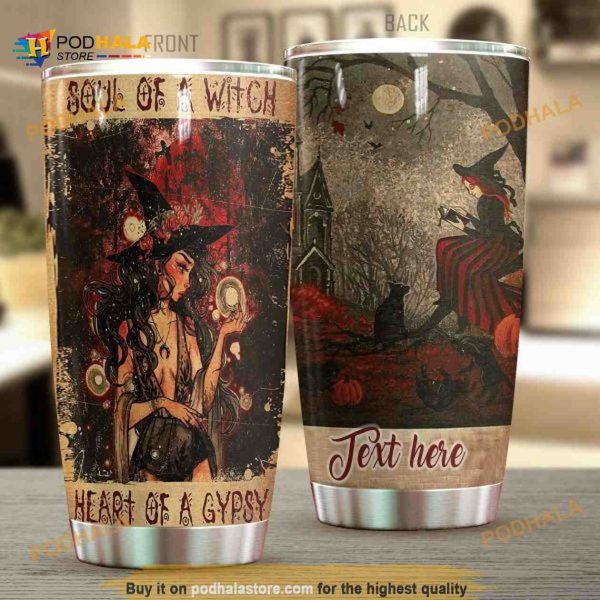 Wicca Soul Of Witch Personalized Name Coffee Tumbler