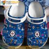 Winnipeg Jets NHL Dark Blue 3D Funny Crocs Clog Shoes