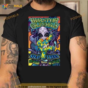 Winston Churchbus with Silo Trees Boston Tulsa OK July 29 2023 Poster Shirt 2