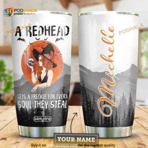 Witch Halloween A Redhead Coffee Tumbler 3D All Over Print