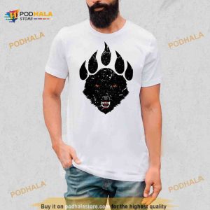 Wolf Claw Black Print Shirt