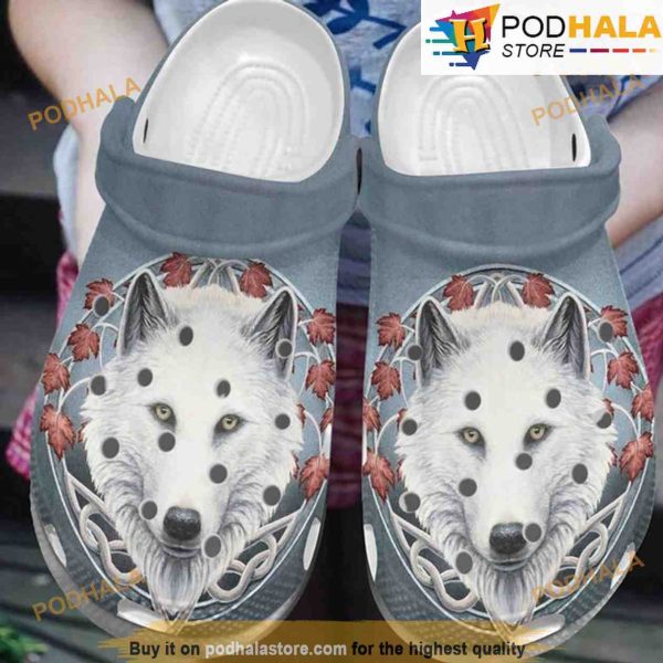 Wolf Forest 3D Funny Crocs