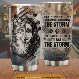 Wolf Girl They Whispered To Her The Storm Coffee Tumbler
