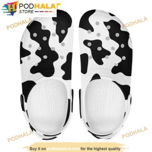 Women’s Cow Black 3D Funny Crocs