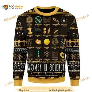 Women In Science Christmas Ugly Sweater