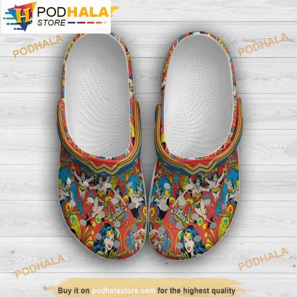 Wonder Woman Dc Comics Funny 3D Funny Crocs