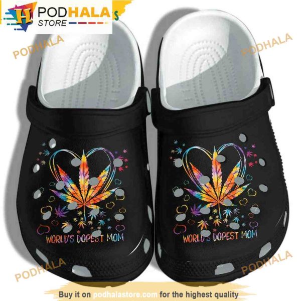 World’s Dopest Mom 3D Funny Crocs For Women