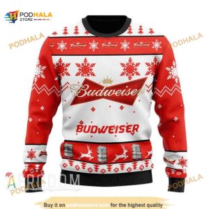 Xmas Budweiser Ugly Christmas Sweater