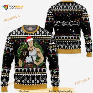 Yami Sukehiro Ugly Christmas Black Clover Anime Xmas Sweater