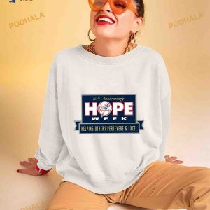 Yankees 10th Hope Week Helping Others Persevere & Excel Shirt